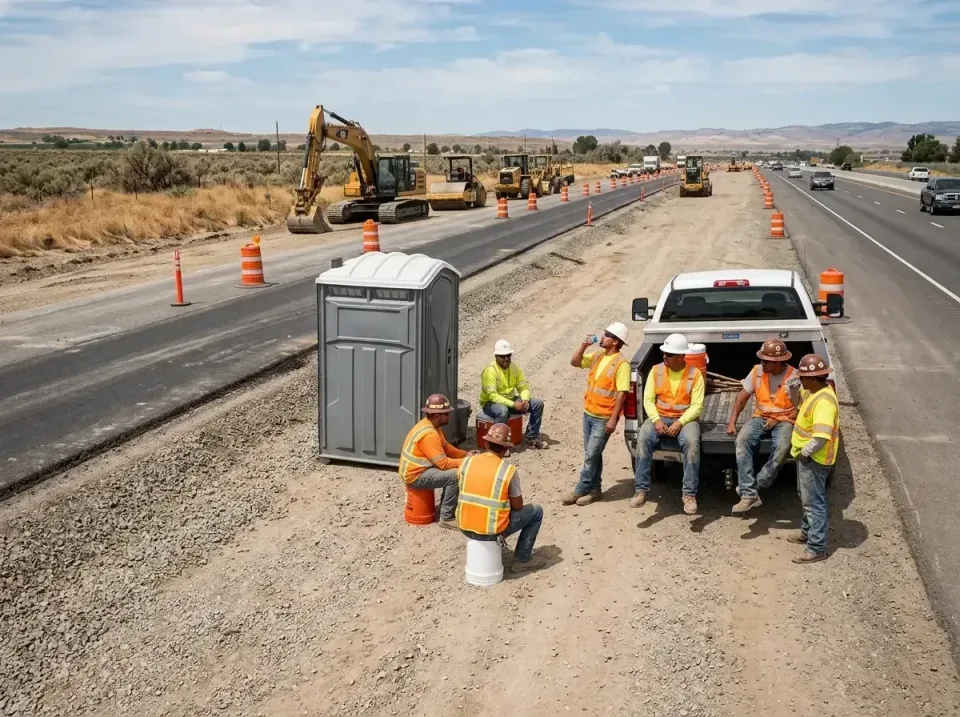 highway-road-construction-crew-007 — frequently asked questions, Porta Potty and Restroom Rentals in Rialto, CA